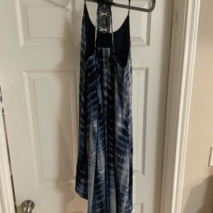 Tie dye medium high low dress